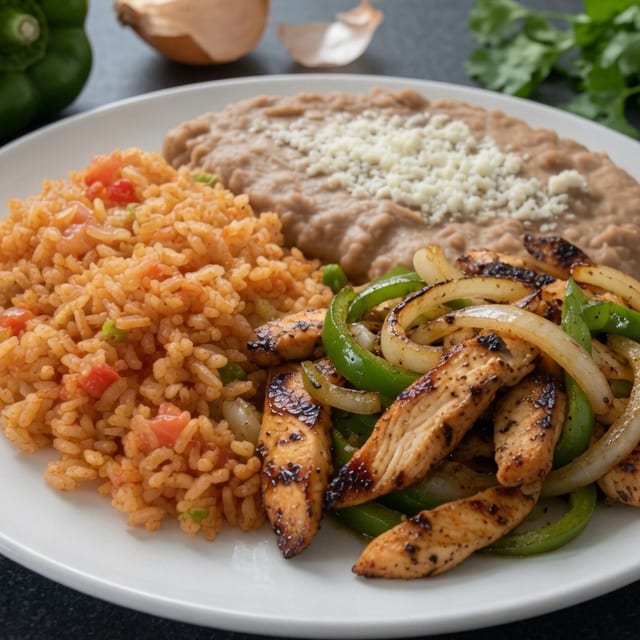 Chicken Fajita Plate.