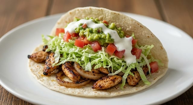 Chicken Fajita Deluxe.